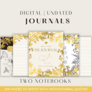 Gold Leaf Journal poster